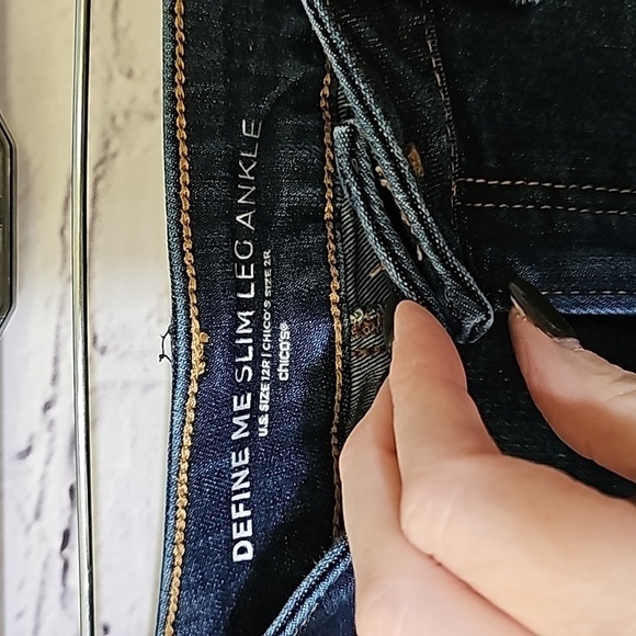 Chicos sz 2 Define ME Slim leg ankle jeans sz 12 WP35 - Picture 4 of 5